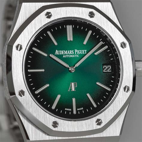 audemars piguet jumbo extra thin green|audemars piguet royal oak jumbo price.